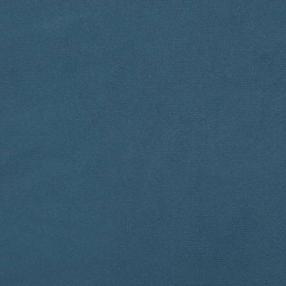 Giroletto con Testiera Blu Scuro 100x200 cm in Velluto - homemem39