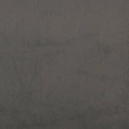 Giroletto con Testiera Grigio Scuro 140x190 cm in Velluto - homemem39