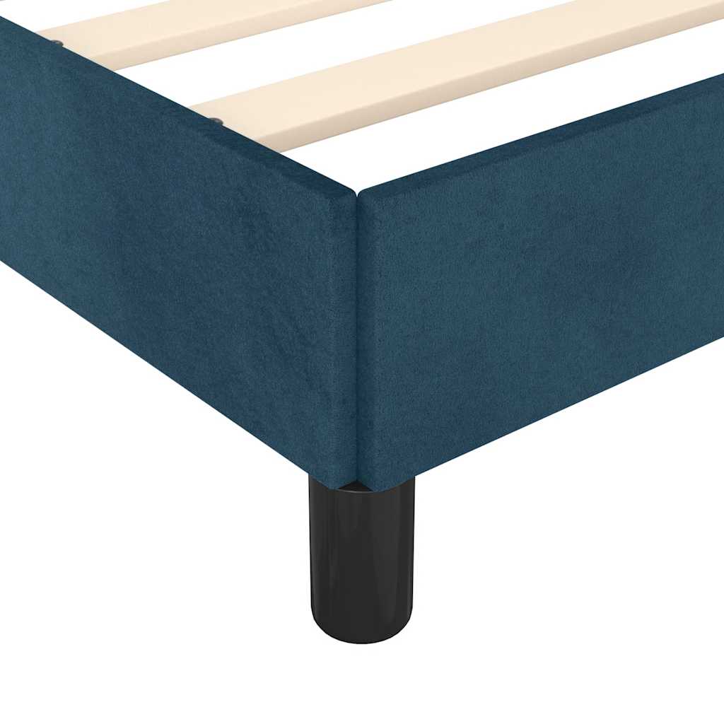 Giroletto senza Materasso Blu Scuro 90x190 cm in Velluto | homemem39