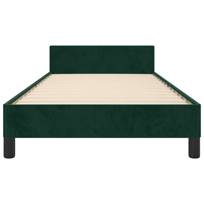 Giroletto senza Materasso Verde Scuro 100x200 cm in Velluto | homemem39