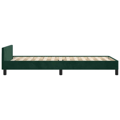 Giroletto senza Materasso Verde Scuro 100x200 cm in Velluto | homemem39