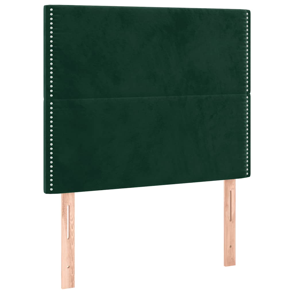 Giroletto senza Materasso Verde Scuro 100x200 cm in Velluto | homemem39