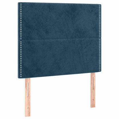Giroletto senza Materasso Blu Scuro 100x200 cm in Velluto