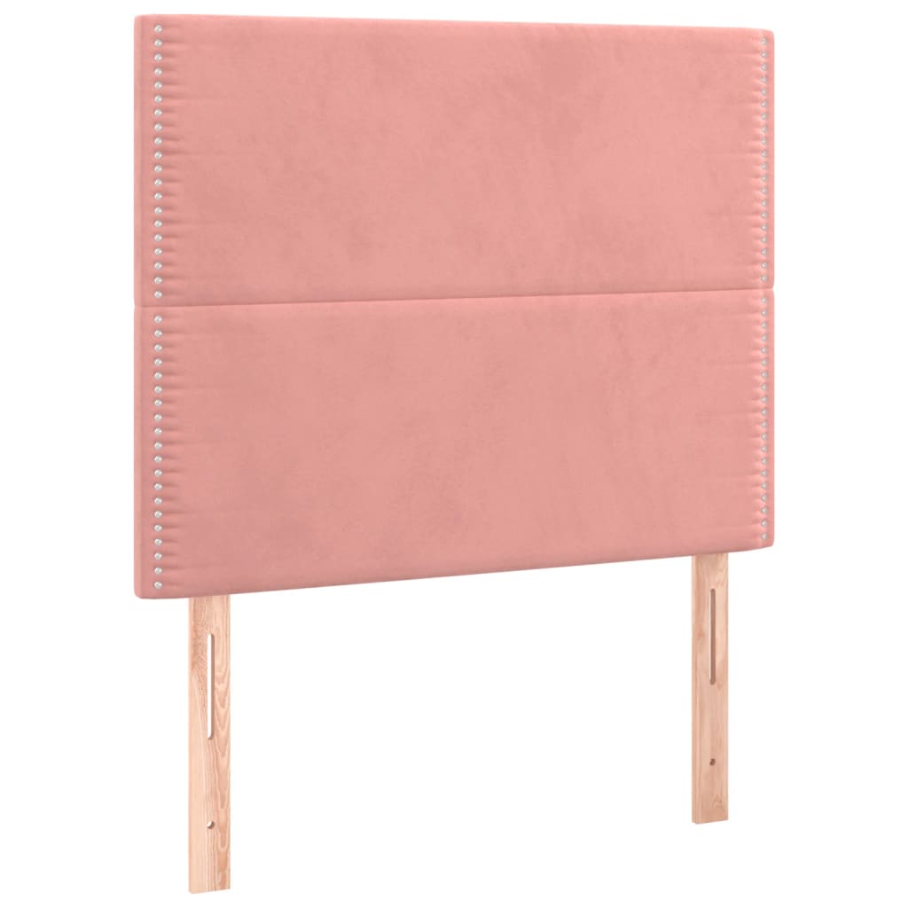 Giroletto con Testiera Rosa 100x200 cm in Velluto | homemem39