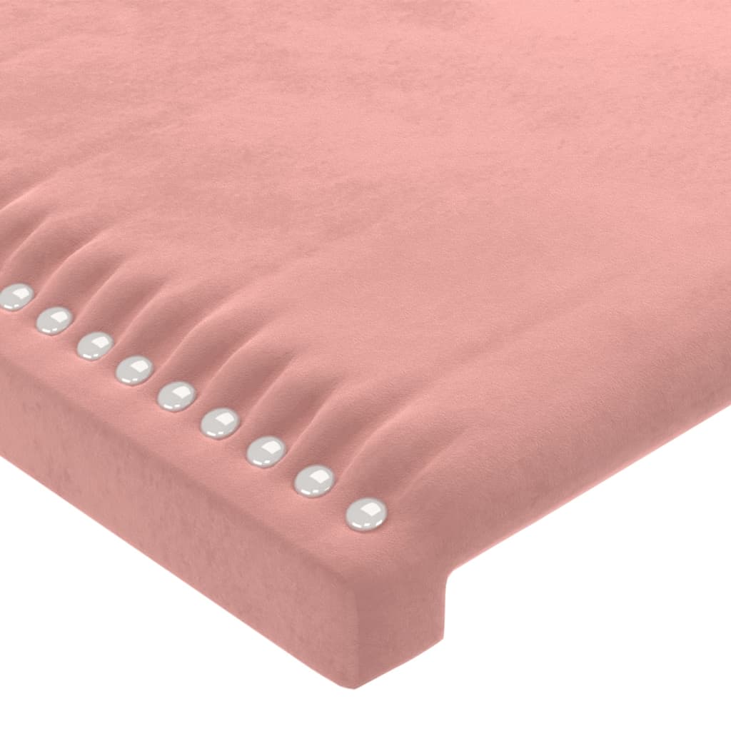 Giroletto con Testiera Rosa 100x200 cm in Velluto | homemem39
