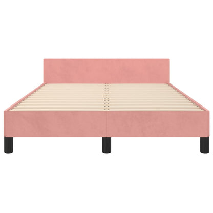Giroletto con Testiera Rosa 120x200 cm in Velluto | homemem39