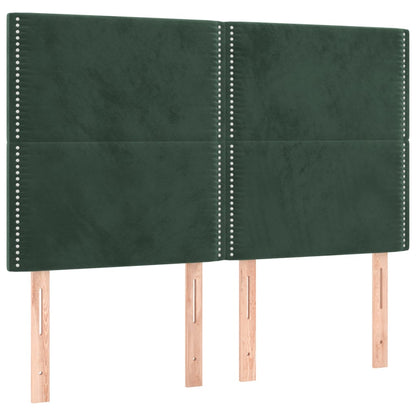 Giroletto senza Materasso Verde Scuro 140x190 cm in Velluto - homemem39