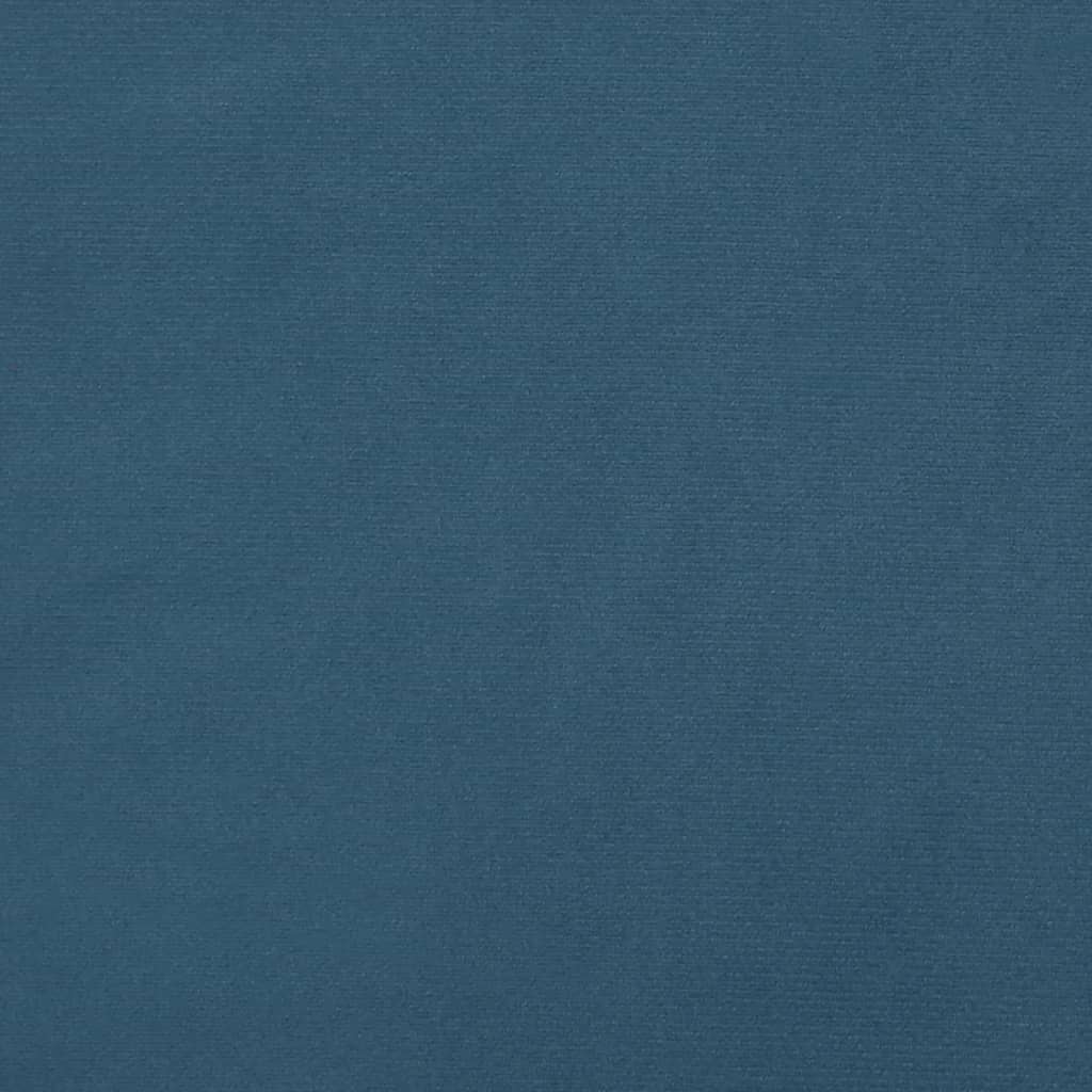 Giroletto con Testiera Blu Scuro 180x200 cm in Velluto - homemem39