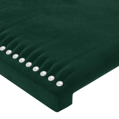 Giroletto senza Materasso Verde Scuro 200x200 cm in Velluto | homemem39