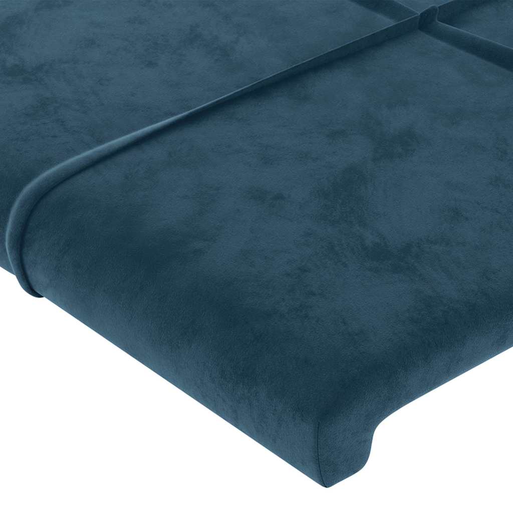 Giroletto senza Materasso Blu Scuro 80x200 cm in Velluto