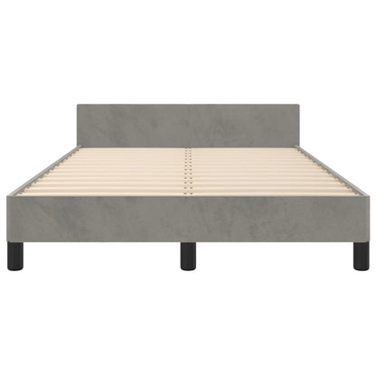 Giroletto senza Materasso Grigio Chiaro 120x200 cm Velluto | homemem39