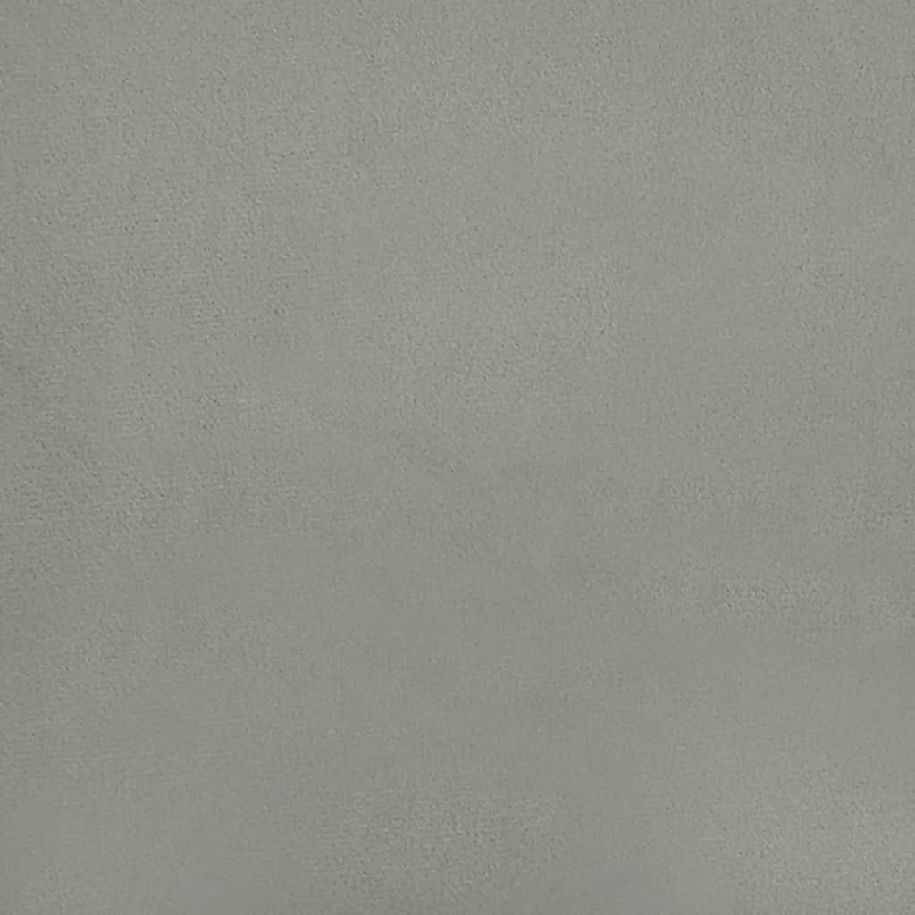 Giroletto senza Materasso Grigio Chiaro 120x200 cm Velluto | homemem39
