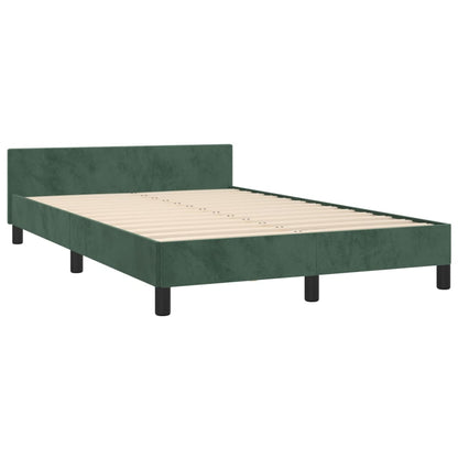 Giroletto senza Materasso Verde Scuro 120x200 cm in Velluto - homemem39