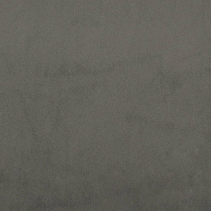 Giroletto con Testiera Grigio Scuro 140x190 cm in Velluto - homemem39