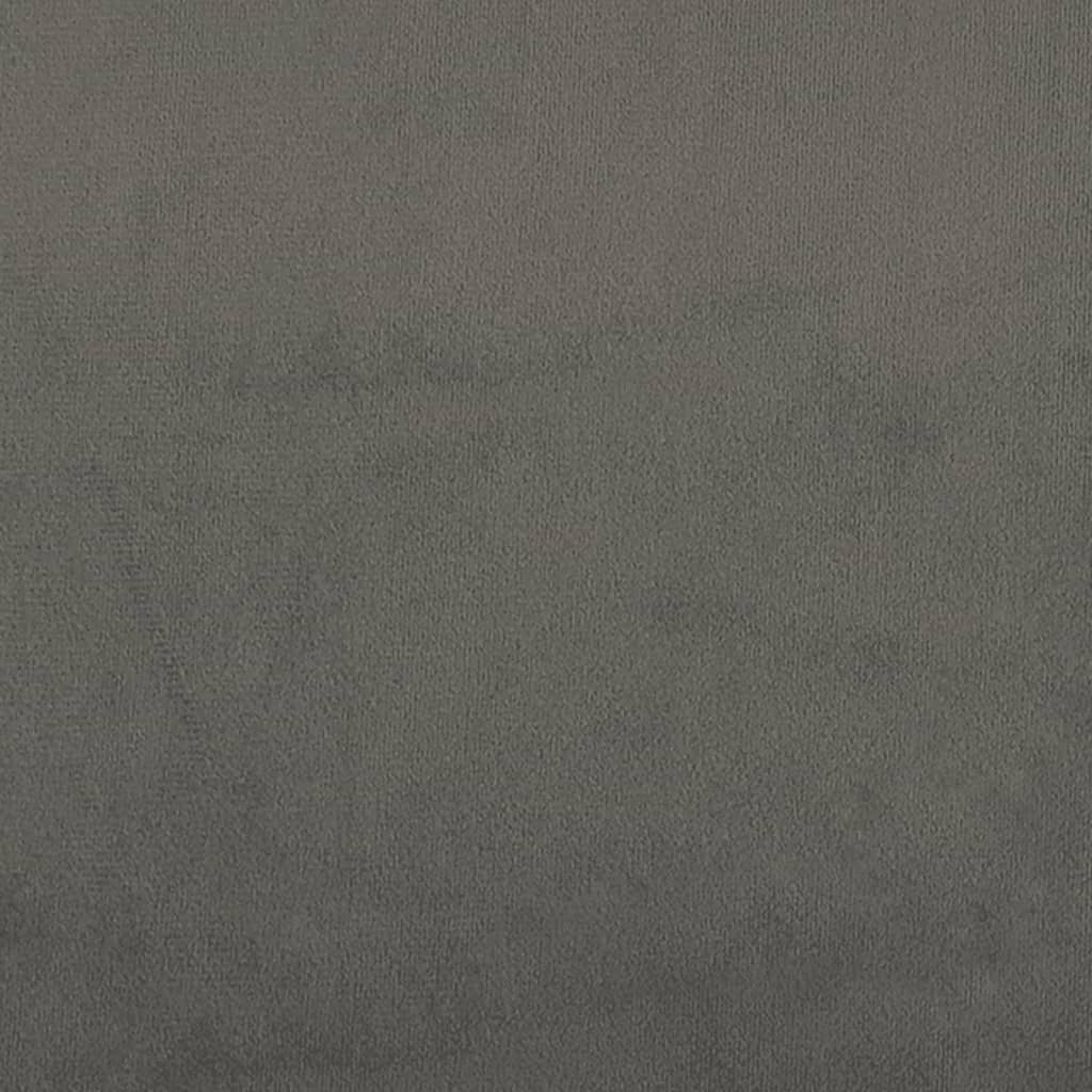 Giroletto senza Materasso Grigio Scuro 160x200 cm Velluto - homemem39
