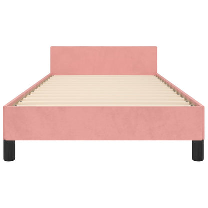 Giroletto con Testiera Rosa 100x200 cm in Velluto | homemem39