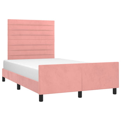 Giroletto con Testiera Rosa 120x200 cm in Velluto | homemem39