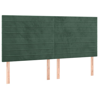 Giroletto senza Materasso Verde Scuro 140x200 cm in Velluto - homemem39