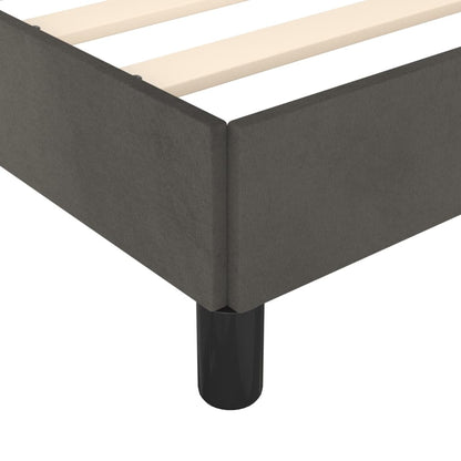 Giroletto senza Materasso Grigio Scuro 200x200 cm Velluto | homemem39