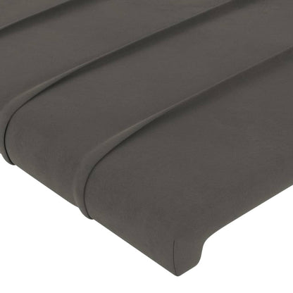 Giroletto senza Materasso Grigio Scuro 200x200 cm Velluto | homemem39