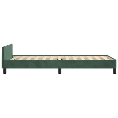 Giroletto senza Materasso Verde Scuro 80x200 cm in Velluto - homemem39