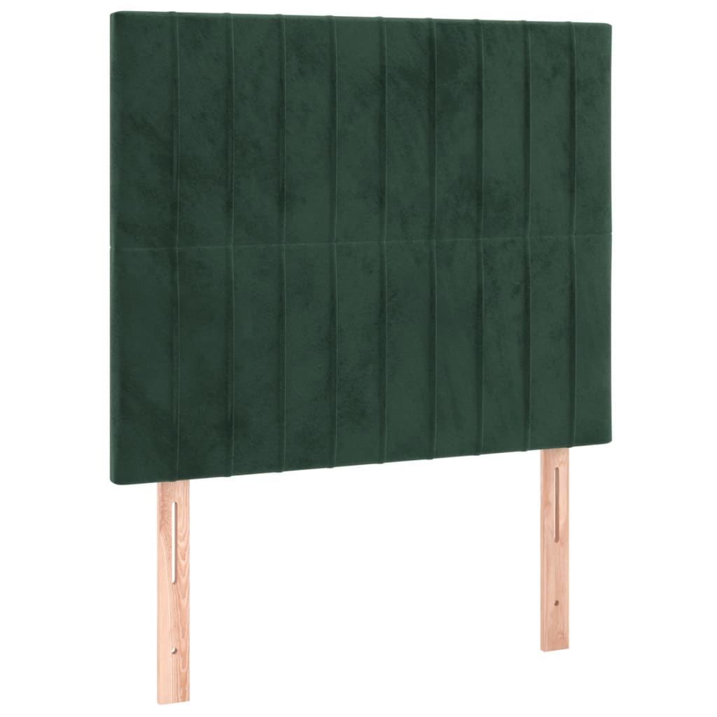 Giroletto senza Materasso Verde Scuro 80x200 cm in Velluto - homemem39