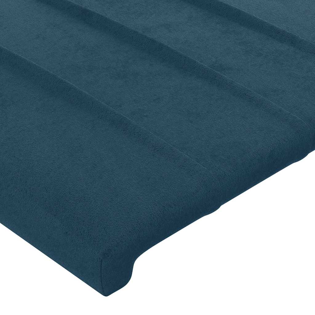 Giroletto senza Materasso Blu Scuro 90x190 cm in Velluto | homemem39