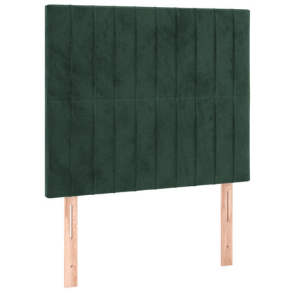 Giroletto senza Materasso Verde Scuro 100x200 cm in Velluto - homemem39