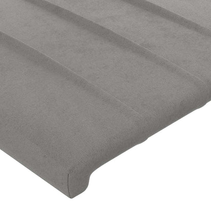Giroletto senza Materasso Grigio Chiaro 160x200 cm Velluto