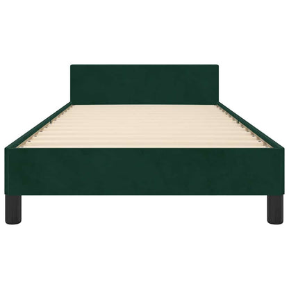 Giroletto senza Materasso Verde Scuro 80x200 cm in Velluto | homemem39