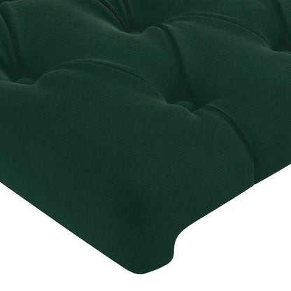 Giroletto senza Materasso Verde Scuro 90x200 cm in Velluto