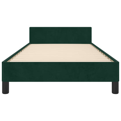 Giroletto senza Materasso Verde Scuro 100x200 cm in Velluto | homemem39