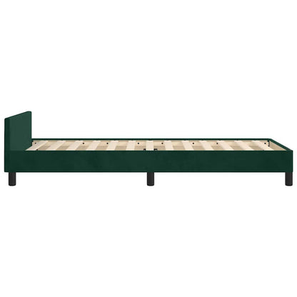 Giroletto senza Materasso Verde Scuro 100x200 cm in Velluto | homemem39