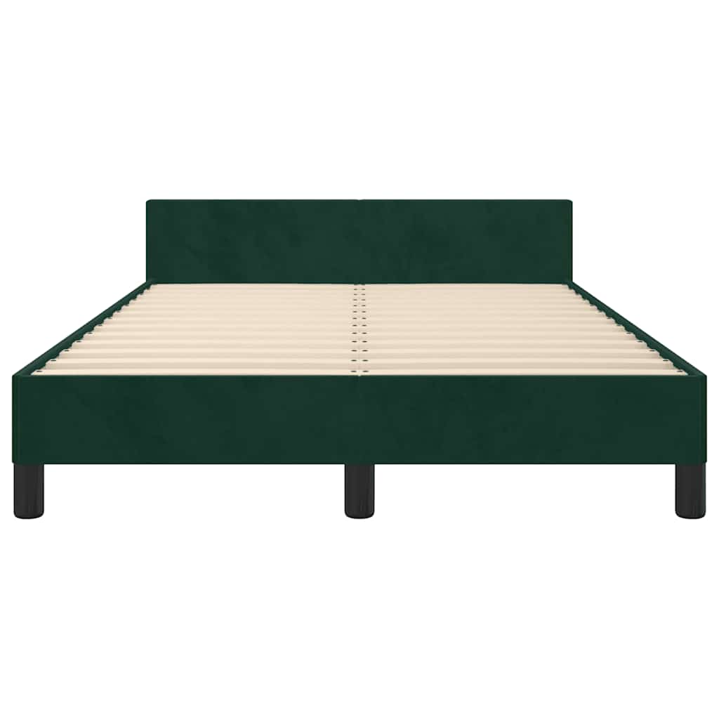 Giroletto senza Materasso Verde Scuro 120x200 cm in Velluto | homemem39