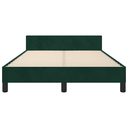 Giroletto senza Materasso Verde Scuro 120x200 cm in Velluto | homemem39