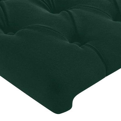 Giroletto senza Materasso Verde Scuro 120x200 cm in Velluto | homemem39