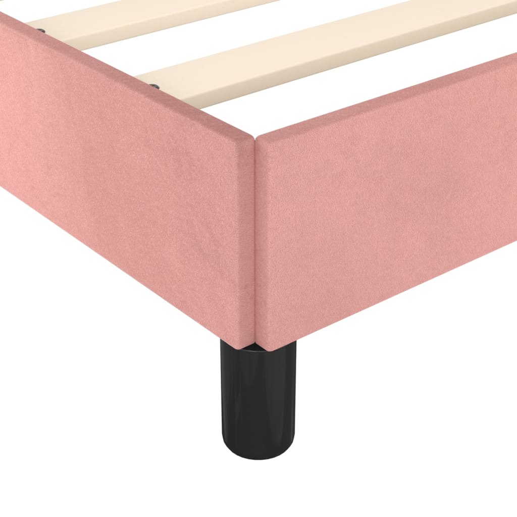 Giroletto con Testiera Rosa 140x200 cm in Velluto | homemem39