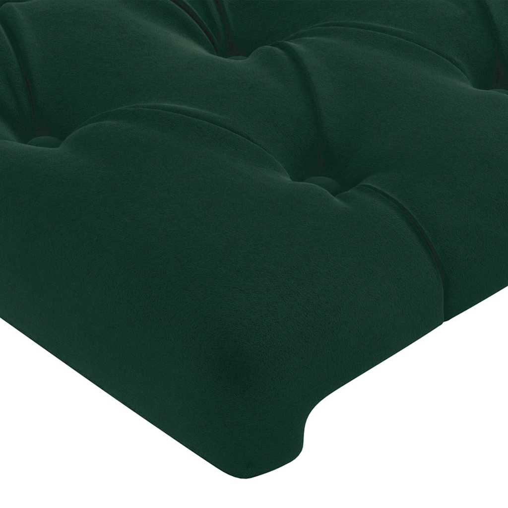 Giroletto con Testiera Verde Scuro 180x200 cm in Velluto | homemem39
