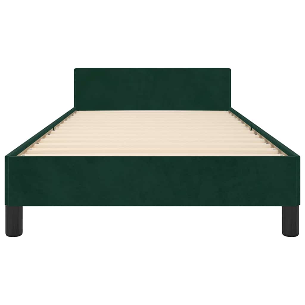 Giroletto senza Materasso Verde Scuro 100x200 cm in Velluto | homemem39