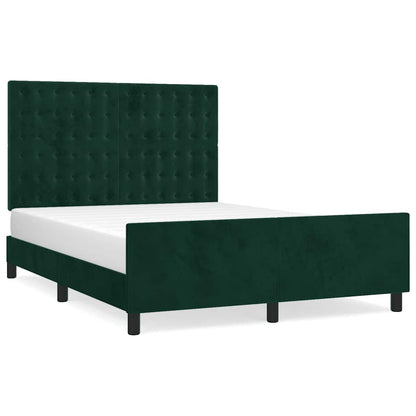 Giroletto senza Materasso Verde Scuro 140x190 cm in Velluto | homemem39