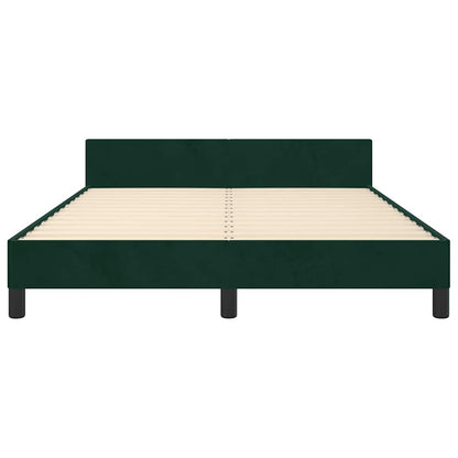 Giroletto senza Materasso Verde Scuro 140x190 cm in Velluto | homemem39