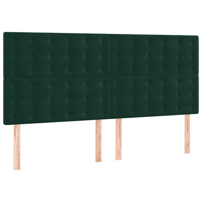 Giroletto senza Materasso Verde Scuro 140x190 cm in Velluto | homemem39