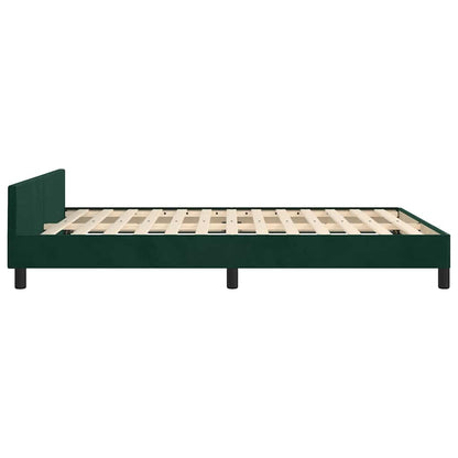 Giroletto senza Materasso Verde Scuro 140x190 cm in Velluto | homemem39