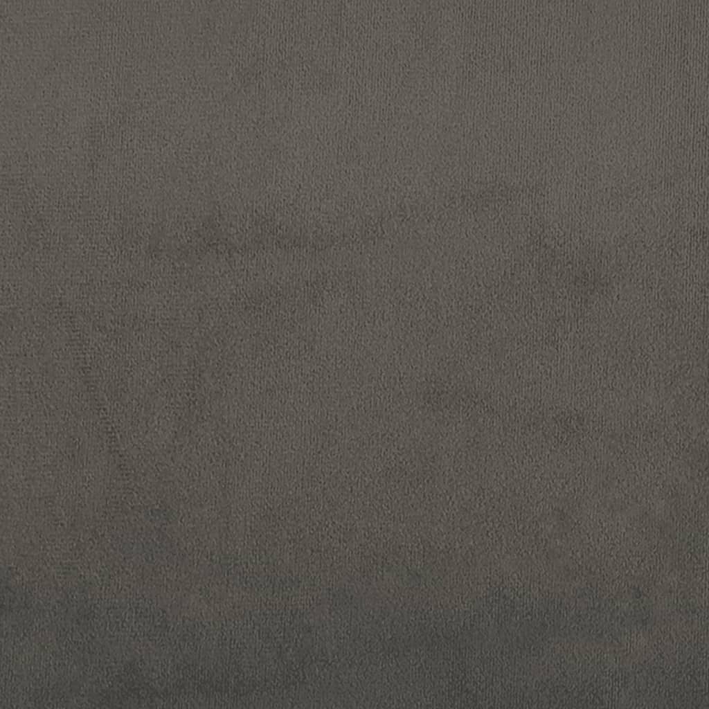 Giroletto senza Materasso Grigio Scuro 160x200 cm Velluto | homemem39