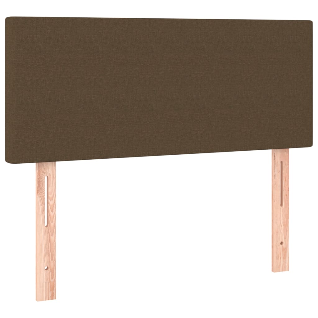 Giroletto a Molle con Materasso Marrone Scuro 90x200 cm Tessuto | homemem39