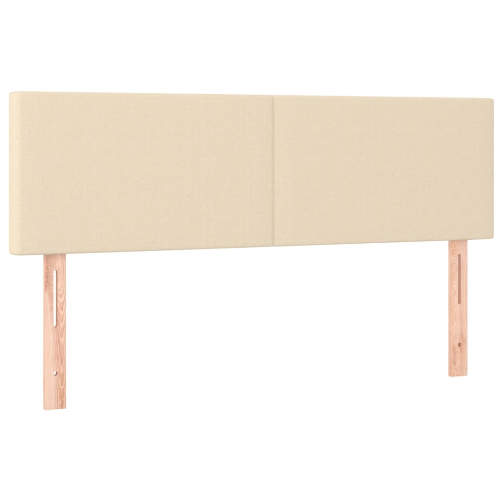 Giroletto a Molle con Materasso Crema 140x19 cm in Tessuto