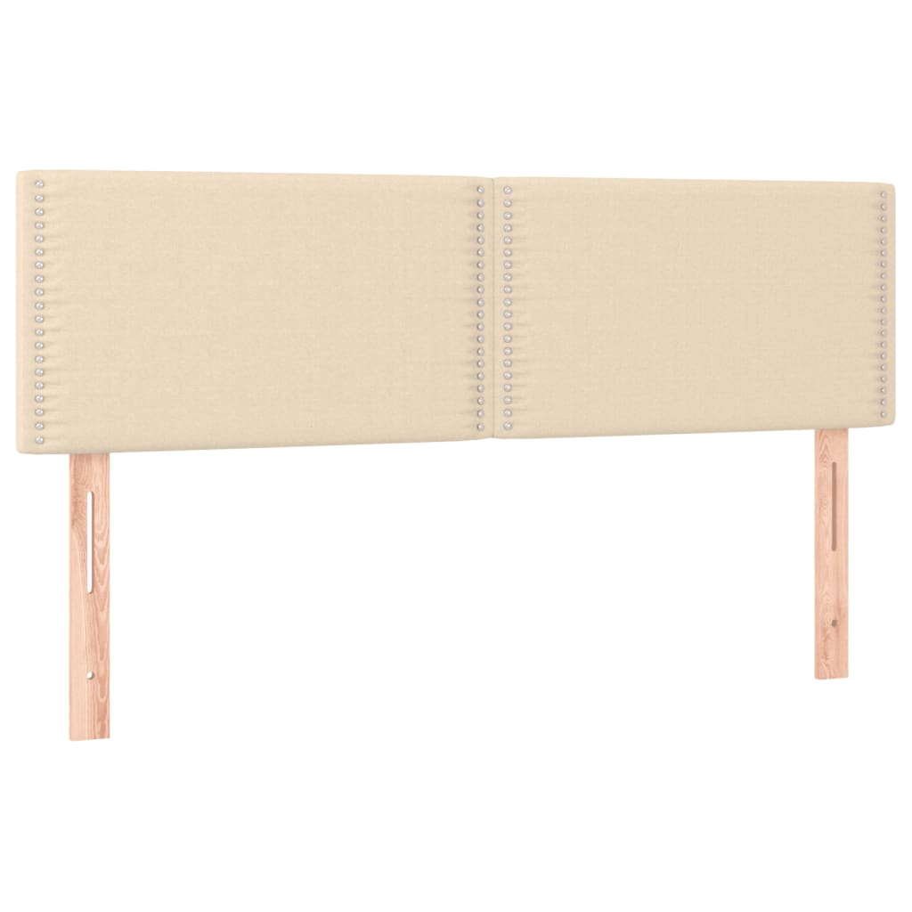 Giroletto a Molle con Materasso Crema 140x19 cm in Tessuto | homemem39