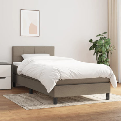 Giroletto a Molle con Materasso Tortora 80x200 cm inTessuto | homemem39