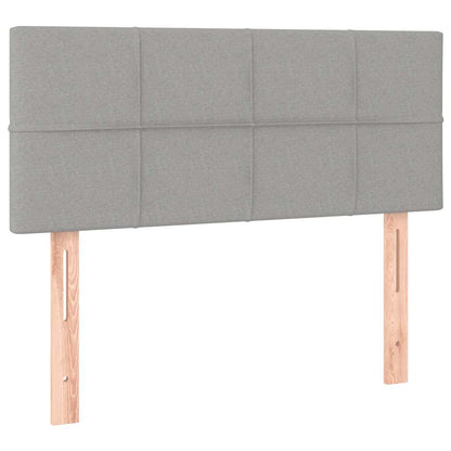Giroletto a Molle con Materasso Grigio Chiaro 90x190 cm Tessuto | homemem39
