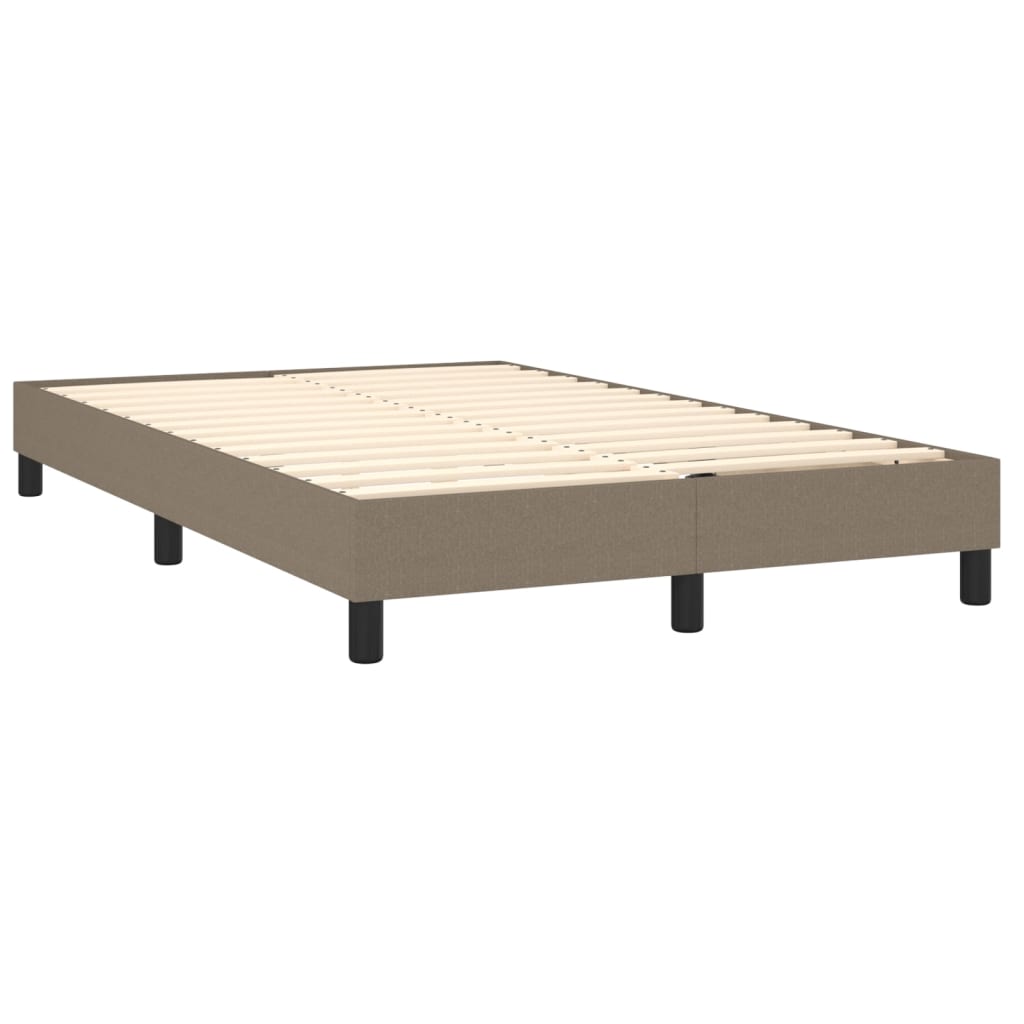 Giroletto a Molle con Materasso Tortora 120x200 cm in Tessuto | homemem39